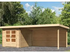 Woodfeeling | Tuinhuis Bastrup 4 met Overkapping 4,0 en Achterwand