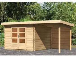 Woodfeeling | Tuinhuis Bastrup 5 met Overkapping 2,0 en Achterwand
