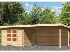 Woodfeeling | Tuinhuis Bastrup 5 met Overkapping 4,0 en Achterwand