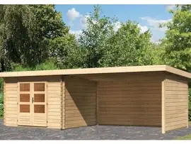 Woodfeeling | Tuinhuis Bastrup 5 met Overkapping 4,0, Zij- en Achterwand