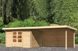 Woodfeeling | Tuinhuis Bastrup 7 met Overkapping 4,0 en Achterwand
