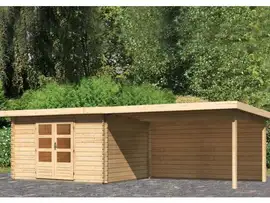 Woodfeeling | Tuinhuis Bastrup 7 met Overkapping 4,0 en Achterwand