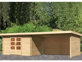 Woodfeeling | Tuinhuis Bastrup 8 met Overkapping 2,0 en Achterwand