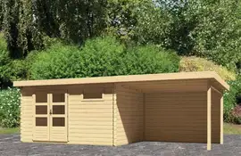 Woodfeeling | Tuinhuis Bastrup 8 met Overkapping 3,0 en Achterwand