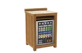 Passion Grills | Buitenkeuken Onderdeel | Milano Buitenkeukenkast voor Koelkast | 64,2 x 63 cm | Albastro Cream