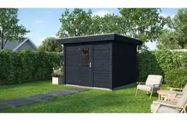 Lugarde Select Modern tuinhuis Groningen 300x300cm - Zwarte olie
