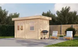 Lugarde Select Modern tuinhuis Gorssel 388x200cm - Onbehandeld