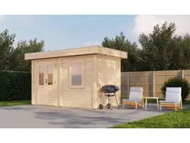 Lugarde Select Modern tuinhuis Gorssel 388x200cm - Onbehandeld