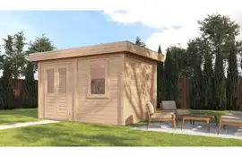 Lugarde Select Modern tuinhuis Breda 388x250cm - Onbehandeld