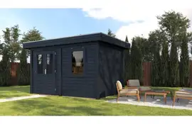 Lugarde Select Modern tuinhuis Breda 388x250cm - Zwarte olie
