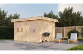 Lugarde Select Modern tuinhuis Bodegraven 388x300cm - Onbehandeld