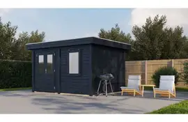 Lugarde Select Modern tuinhuis Bodegraven 388x300cm - Zwarte olie