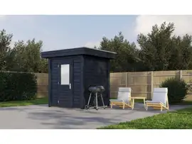 Lugarde Select Modern | Tuinhuis Den Haag 200 x 200 | Zwart Geolied