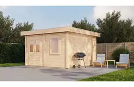 Lugarde Select Modern tuinhuis Rotterdam 388x388cm - Onbehandeld