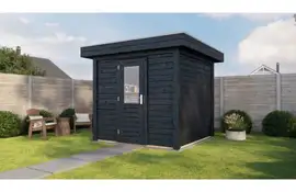 Lugarde Select Modern tuinhuis Garderen 250x250cm - Zwarte olie