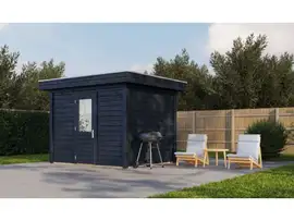 Lugarde Select Modern | Tuinhuis Amsterdam 300 x 250 | Zwart Geolied