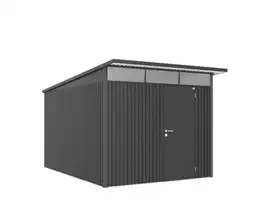Biohort | Berging AvantGarde Gr. A8 | Enkele Deur | Donkergrijs-Metallic