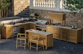 Passion Grills | Buitenkeuken Module Milano | Albastro Cream | Opstelling Compleet 02