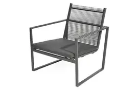 Borek | Loungestoel Andria | Donkergrijs