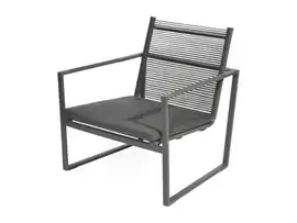 Borek | Loungestoel Andria | Donkergrijs