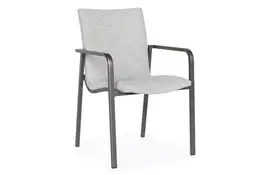 SUNS | Tuinstoel Anzio | MRG | Soft Grey Mixed Weave