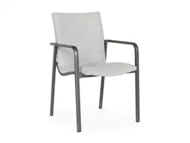 SUNS | Tuinstoel Anzio | MRG | Soft Grey Mixed Weave