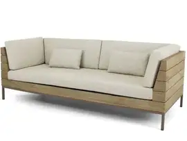 Apple Bee | Loungebank Long Island 3-zits | Coastal Teak