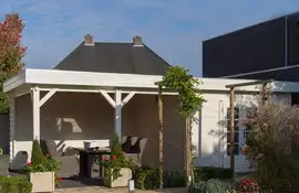 Lugarde | Blokhut op maat met overkapping B27