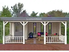 Lugarde | Maatwerk blokhut met overkapping B31