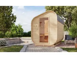 Karibu | Barrelsauna Asymmetrisch 3