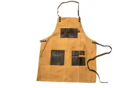 Traeger | BBQ Schort Bruin |Canvas en Leer
