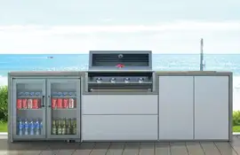Beefeater | Buitenkeuken Element Harmony 4 Brander | Double Fridge, Sink & Tap Pack Modules c/w 1600S Series BBQ & Fridge