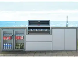 Beefeater | Buitenkeuken Element Harmony 4 Brander | Double Fridge, Sink & Tap Pack Modules c/w 1600S Series BBQ & Fridge