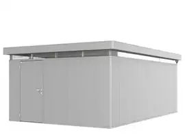 Biohort | Berging CasaNova 4 x 6 | Deur Linksdraaiend | Zilver-Metallic