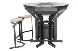 Boretti | Focolare Houtskool Barbecue Tuintafel
