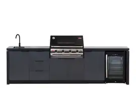 Beefeater | Buitenkeuken module Cabinex voor Signature 4-burner Premium Pack c/w 3000E Series BBQ & Cabinex Fridge