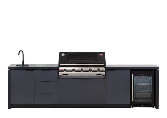 Beefeater | Buitenkeuken module Cabinex voor Signature 5-burner Premium Pack c/w 3000E Series BBQ & Cabinex Fridge