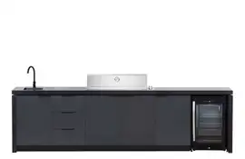 Beefeater | Buitenkeuken module Cabinex voor Signature 6-burner Premium Pack c/w Proline Roaster BBQ & Cabinex Fridge