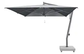 Borek | Zweefparasol Capri 350 x 350 cm Grafiet| Batyline Zwart