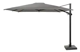 4 Seasons Outdoor | Zweefparasol Siesta Premium 300 x 300 cm | Antraciet-Charcoal