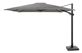 4 Seasons Outdoor | Zweefparasol Siesta Premium 300 x 300 cm | Antraciet-Mid Grey