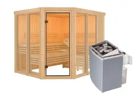 Karibu | Ainur 3 Sauna | Kachel 9 kW Geïntegreerde Bediening