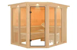 Karibu | Ainur 3 Sauna met Dakkraag