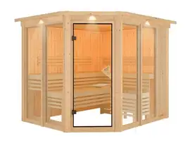 Karibu | Ainur 3 Sauna met Dakkraag