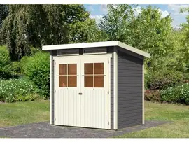 Karibu | Tuinhuis Glücksburg 2 | Terragrijs