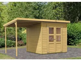 Karibu | Tuinhuis Merseburg 4 met Overkapping