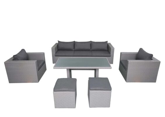 Fonteyn | Loungeset met Hoge Tafel Salou | Dark Grey