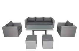 Fonteyn | Loungeset met Hoge Tafel Salou | Dark Grey