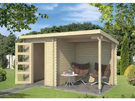 Outdoor Life Products | Tuinhuis met Overkapping Jelle 370 x 175