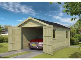 Outdoor Life Products | Garage Dillon 300 x 540 | Geïmpregneerd | Olijfgroen